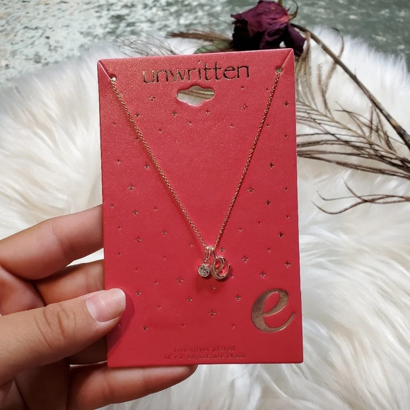 Unwritten Initial Charm Pendant Necklace - Picture 1 of 4